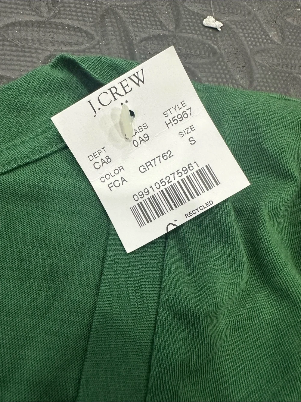 J. Crew Women's V-Neck Short Sleeve Tee in Kelly Green
